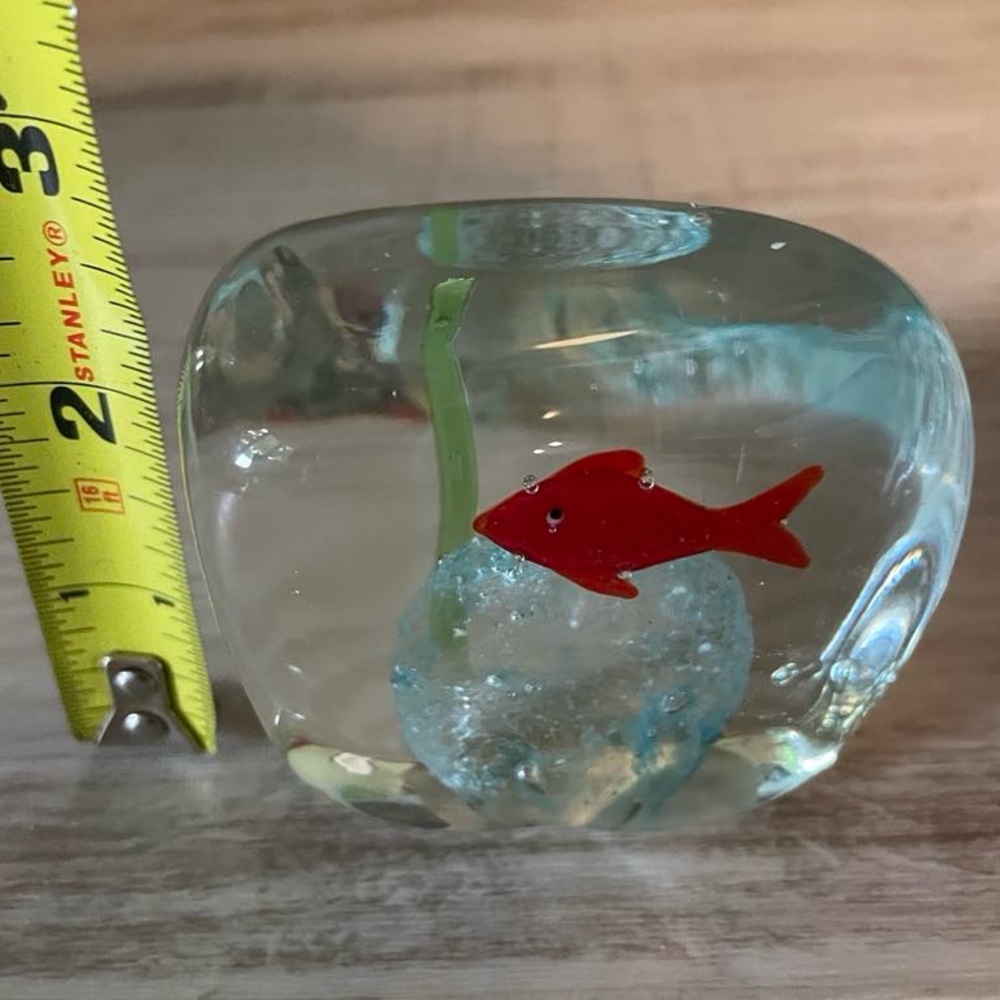 Art Glass Fish Paperweight